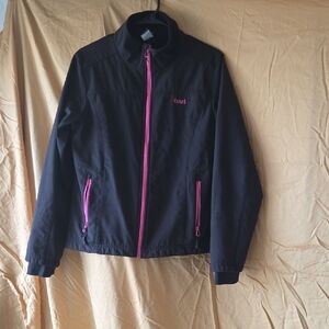 Cruel Black Jacket with Pink Zipper